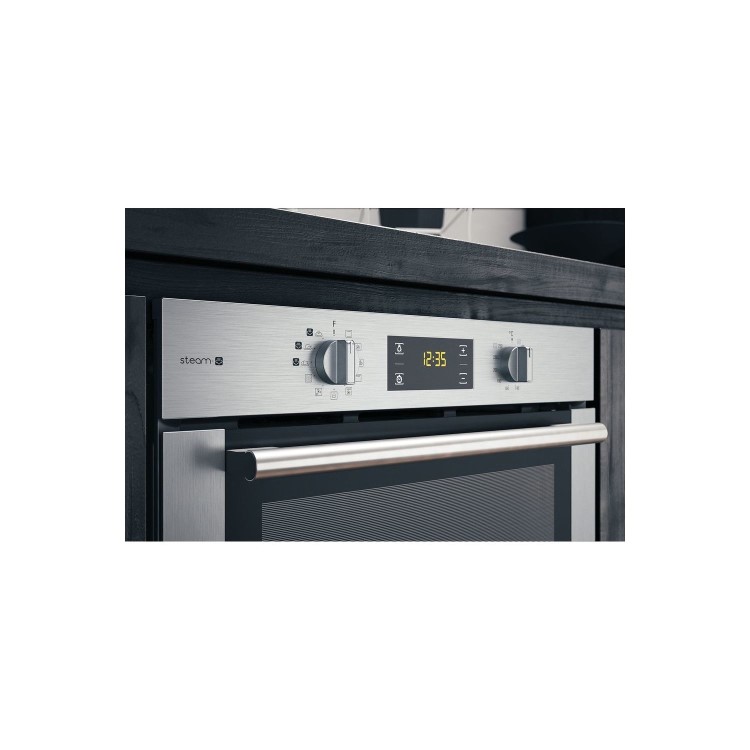 Hotpoint Gentle Steam Electric Single Oven - Stainless Steel