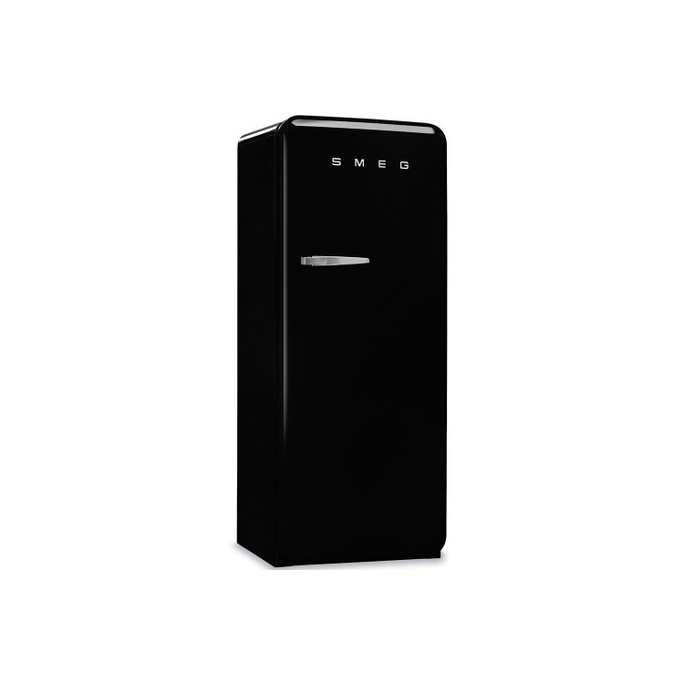 Smeg 270 Litre Fifities Style Right Hand Hinge Freestanding Fridge With Ice Box - Black