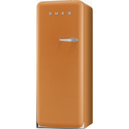 Smeg FAB28YO1 60cm Wide Retro Style Left Hinge Freestanding Fridge - Orange