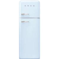 Smeg FAB30RFA Fifties Style Right Hand Hinge Top Mount Freestanding Fridge Freezer - Pastel Blue