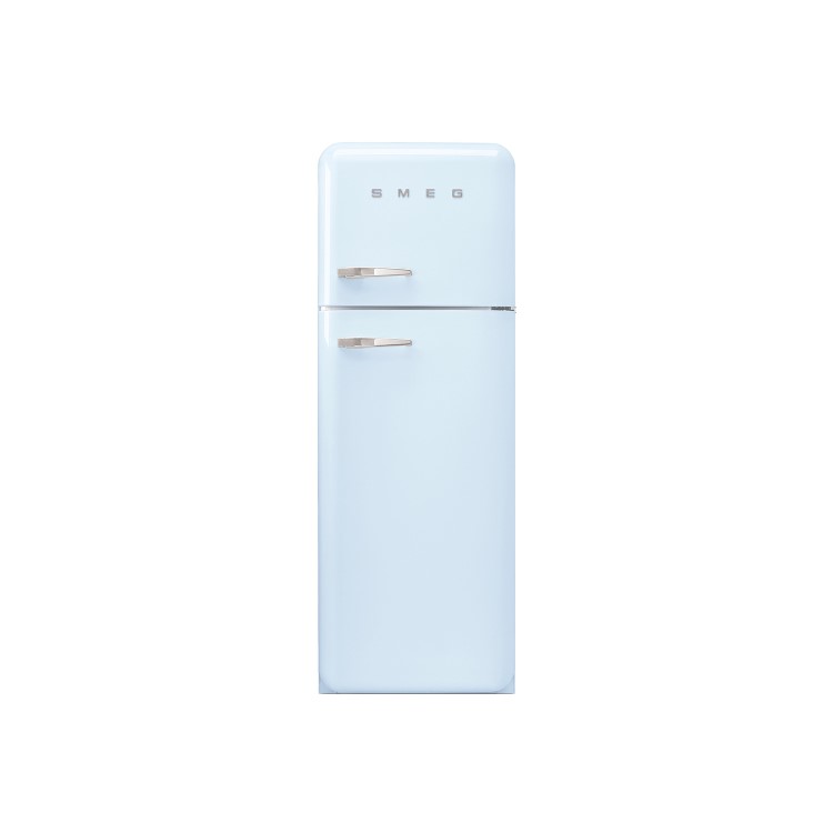 Smeg FAB30RFA Fifties Style Right Hand Hinge Top Mount Freestanding Fridge Freezer - Pastel Blue