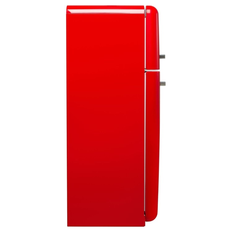 Smeg 294 Litre Fifties Style Right Hand Hinge Top Mount Fridge Freezer - Red