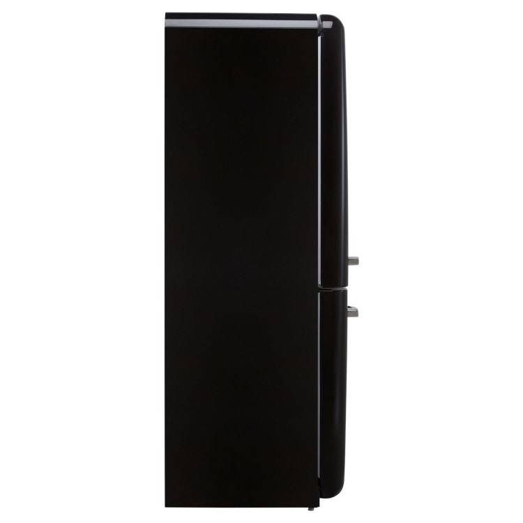 Smeg 331 Litre Fifties Style Left Right Hinge 60/40 Freestanding Fridge Freezer - Black