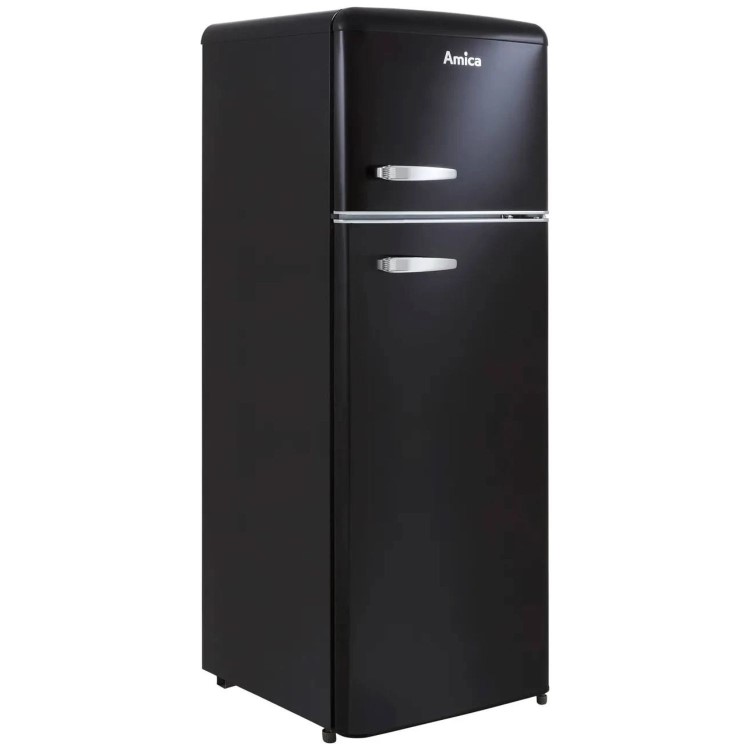 Amica 252 Litre 70/30 Freestanding Fridge Freezer - Black