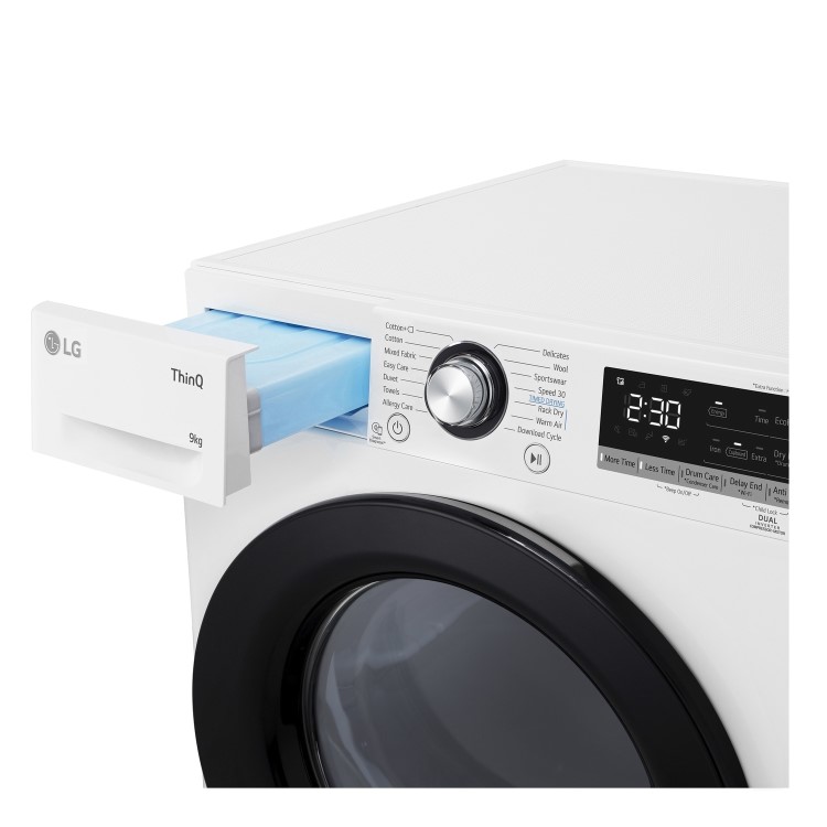 LG 9kg Heat Pump Tumble Dryer - White