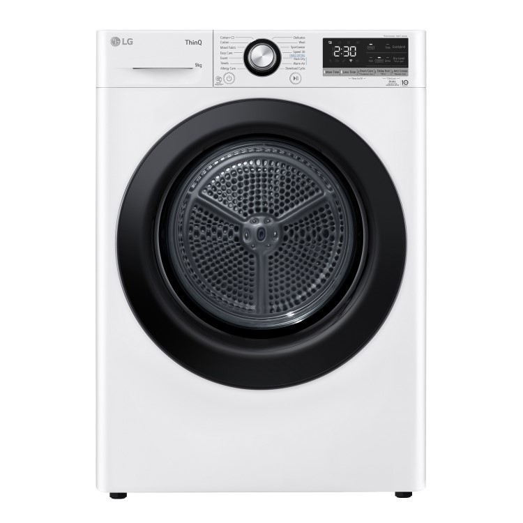 LG 9kg Heat Pump Tumble Dryer - White