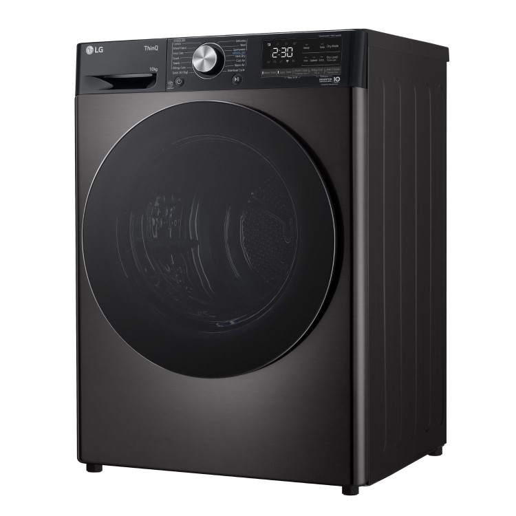 LG Dual Dry™  9Kg Heat Pump Tumble Dryer - Platinum Black