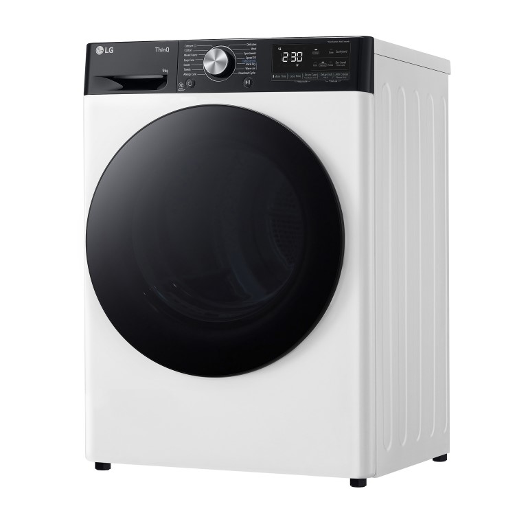 LG Dual Dry 9kg Heat Pump Tumble Dryer - White