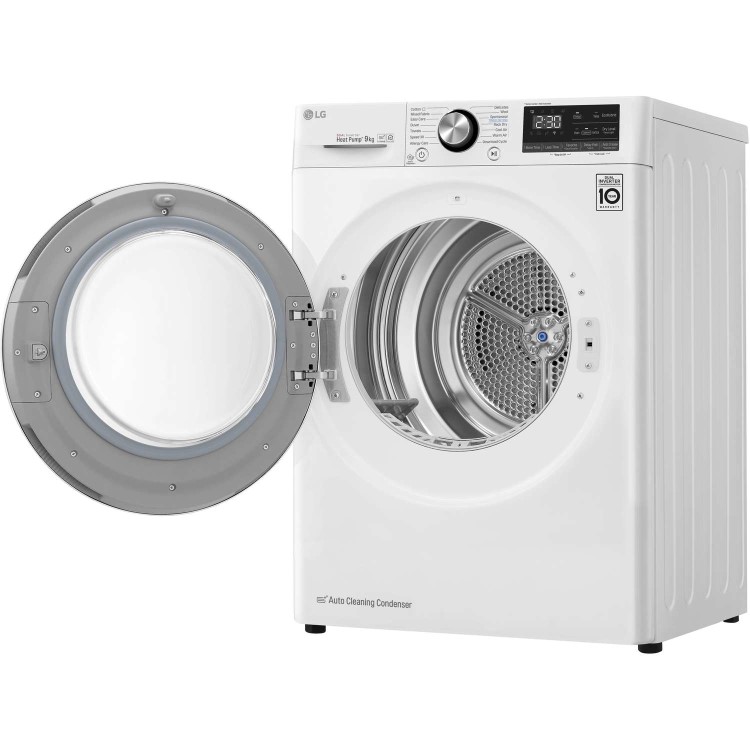 LG V9 Eco Hybrid 9Kg Heat Pump Tumble Dryer - White