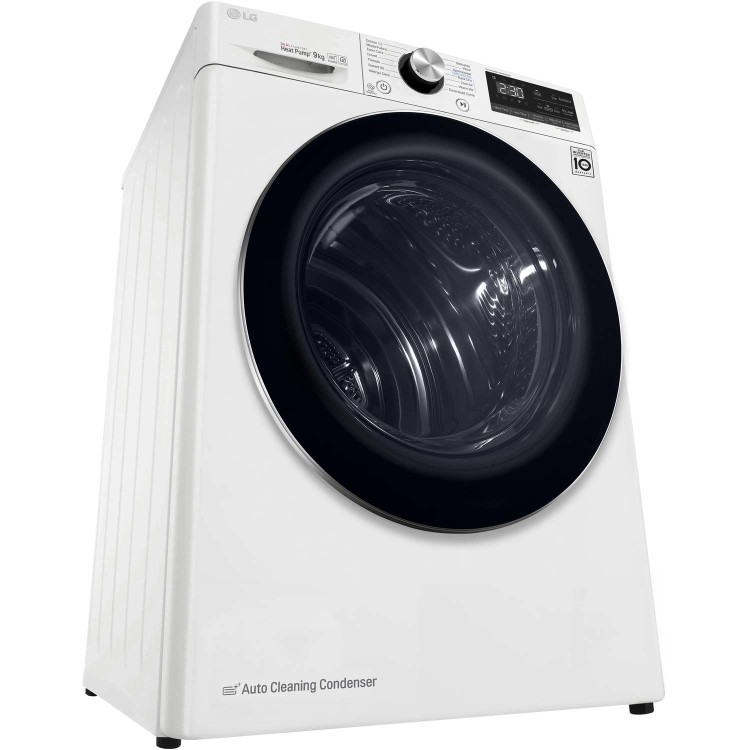 LG V9 Eco Hybrid 9Kg Heat Pump Tumble Dryer - White