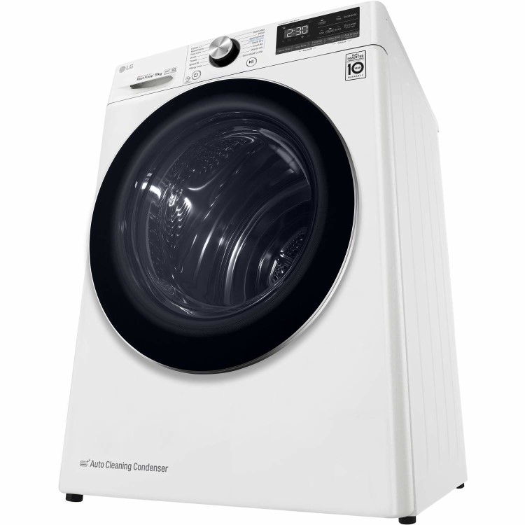 LG V9 Eco Hybrid 9Kg Heat Pump Tumble Dryer - White