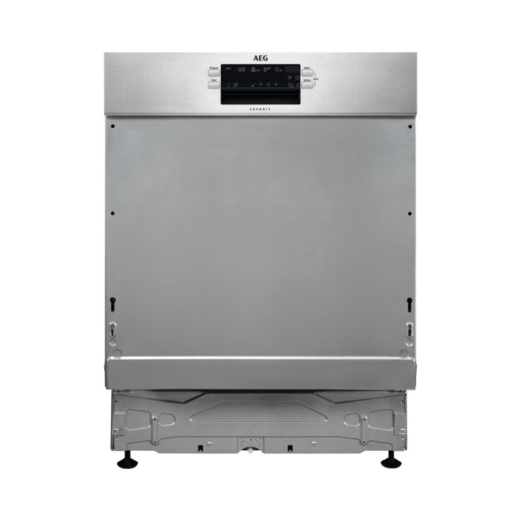 Refurbished AEG 6000 SatelliteClean FEE63600ZM 13 Place Semi Integrated Dishwasher Stainless steel