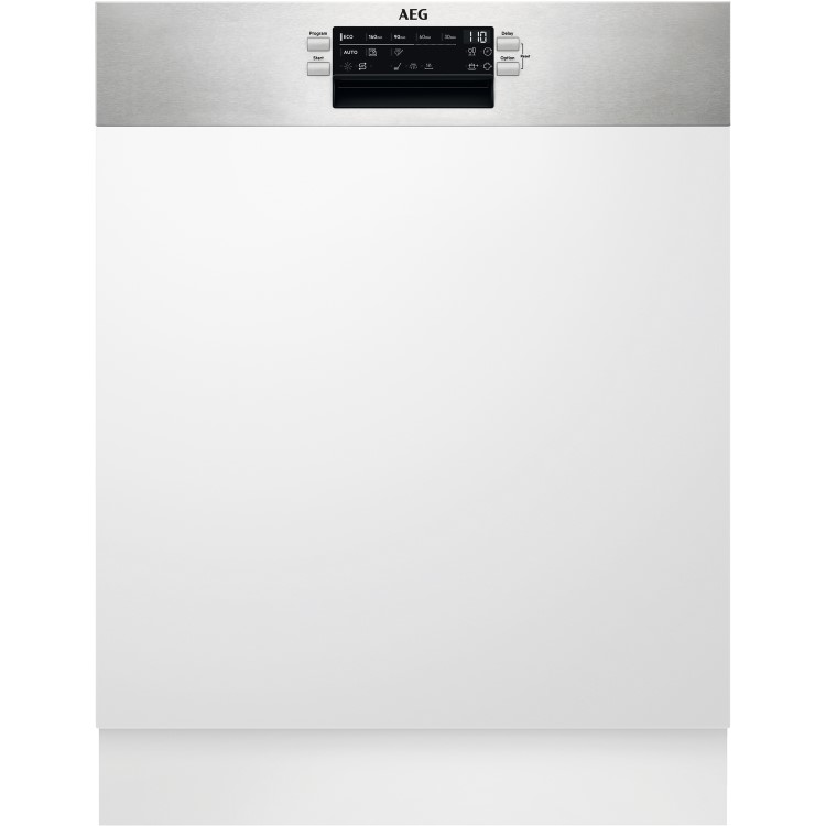 Refurbished AEG 6000 SatelliteClean FEE63600ZM 13 Place Semi Integrated Dishwasher Stainless steel