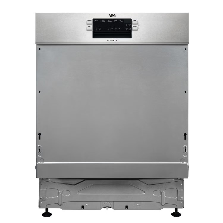 AEG Series 6000 SatelliteClean Semi Integrated Dishwasher - Silver