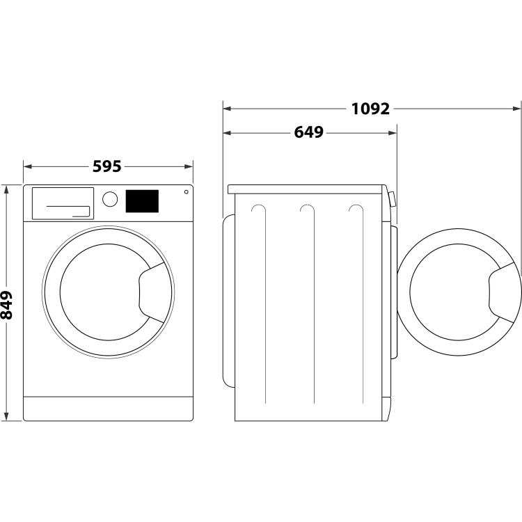 Whirlpool 6th sense 9kg Heat Pump Tumble Dryer  - White