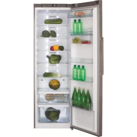 CDA FF820 186x60cm Stainless Steel Colour Freestanding Fridge