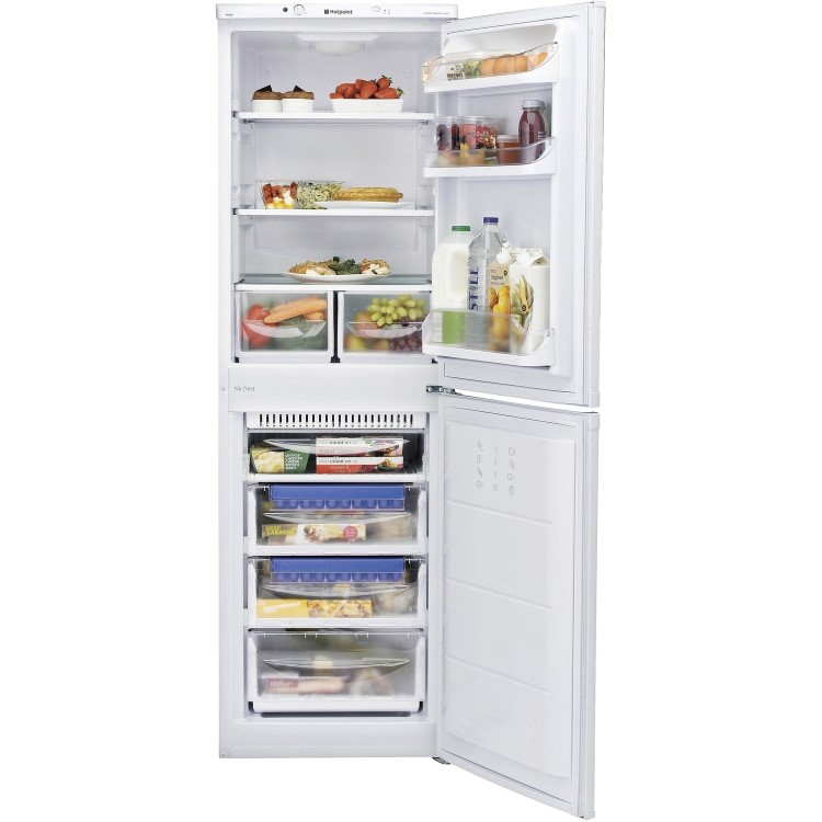 Hotpoint FFAA52P Frost Free Ice Diamond Freestanding Fridge Freezer Polar White