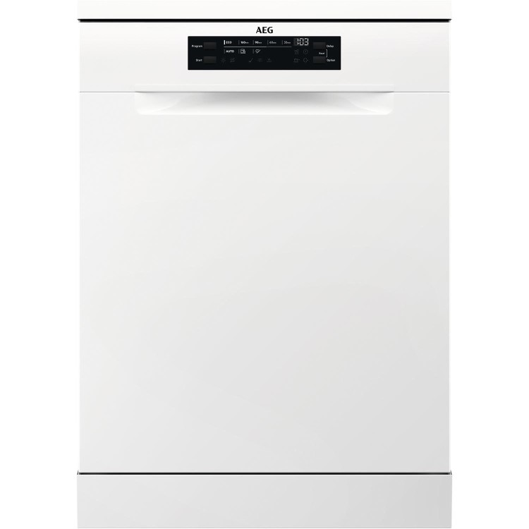 AEG Series 6000 SatelliteClean Freestanding Dishwasher - White