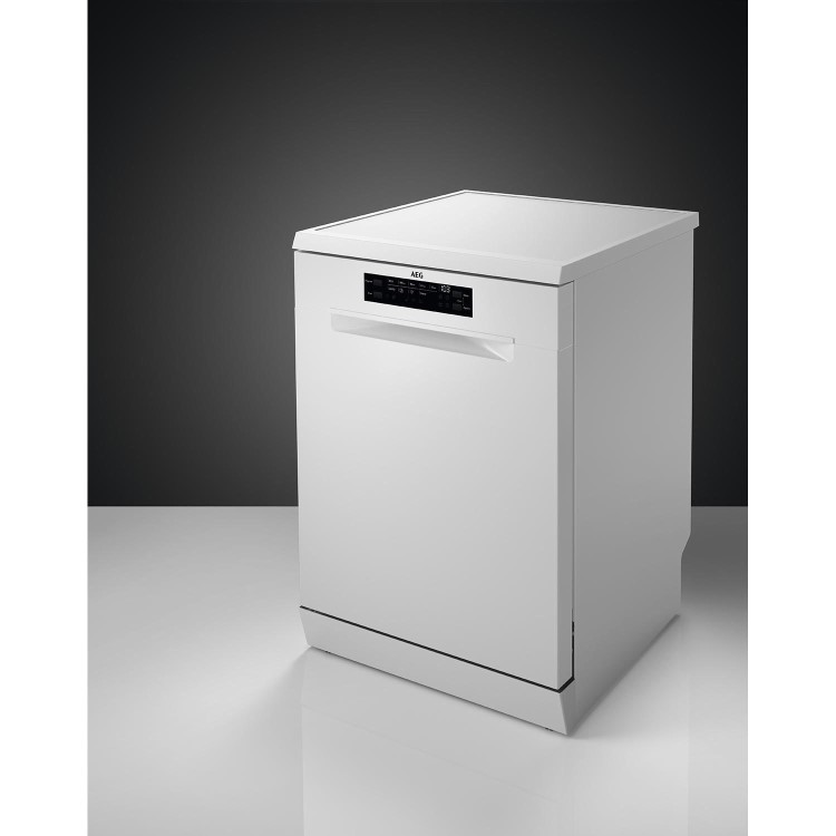 AEG Series 6000 SatelliteClean Freestanding Dishwasher - White