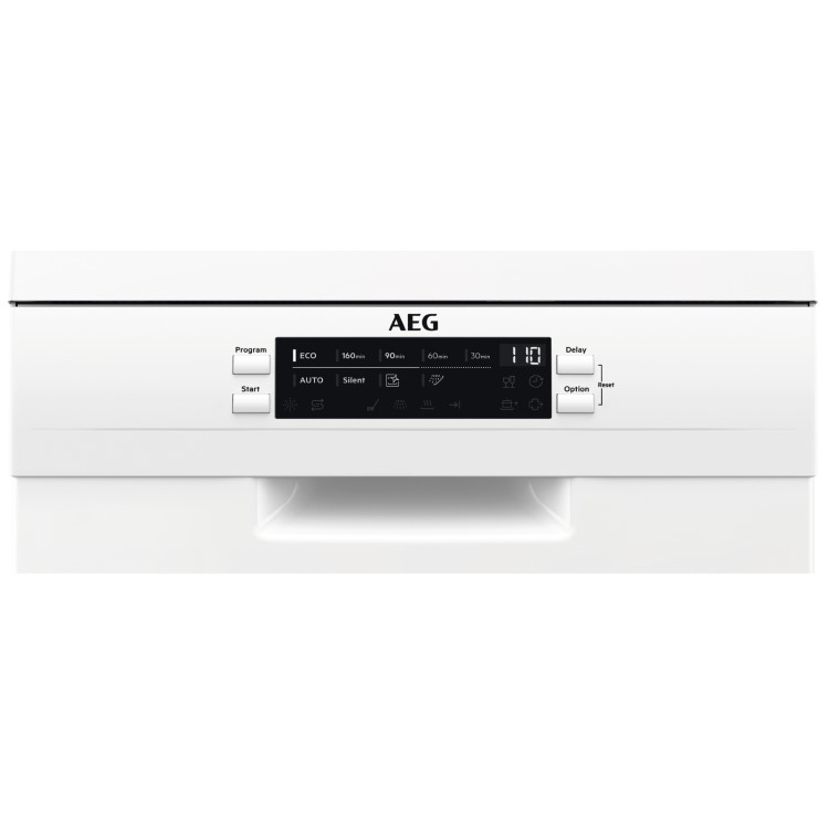 AEG Series 6000 SatelliteClean Freestanding Slimline Dishwasher - White