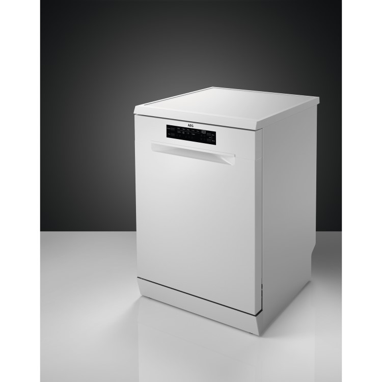 AEG Series 7000 GlassCare Freestanding Dishwasher - White