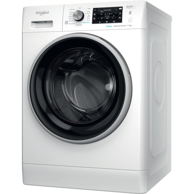 Refurbished Whirlpool 6th Sense FFD11469BSVUK Freestanding 11KG 1400 Spin Washing Machine White