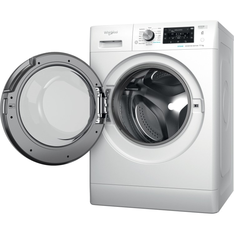 Refurbished Whirlpool 6th Sense FFD11469BSVUK Freestanding 11KG 1400 Spin Washing Machine White