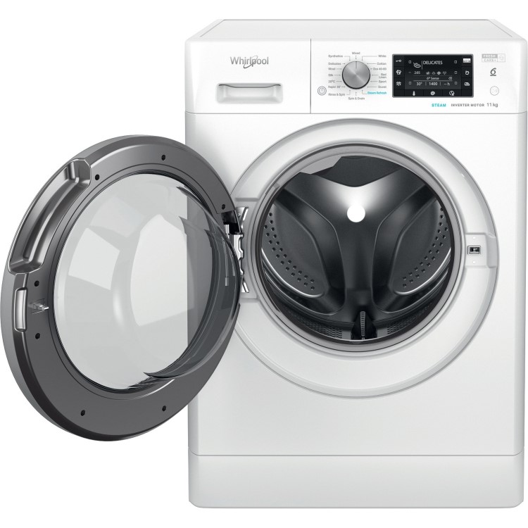 Refurbished Whirlpool 6th Sense FFD11469BSVUK Freestanding 11KG 1400 Spin Washing Machine White