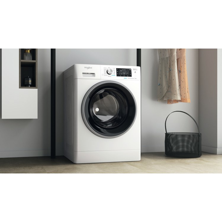 Refurbished Whirlpool 6th Sense FFD11469BSVUK Freestanding 11KG 1400 Spin Washing Machine White