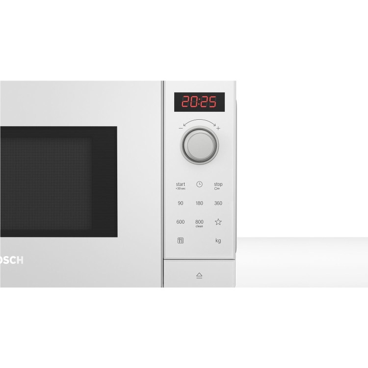 Bosch Series 2 20L 800W Digital Freestanding Solo Microwave - White