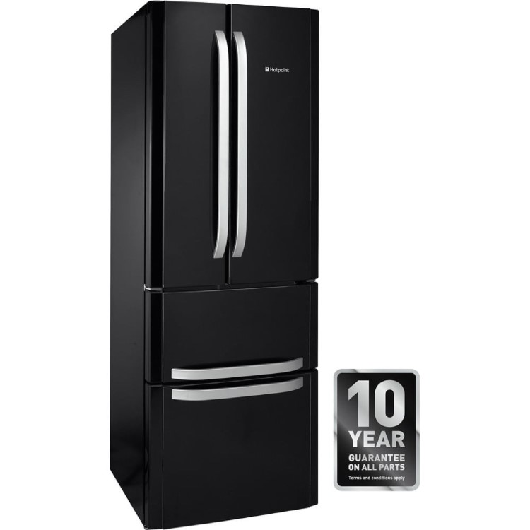 Hotpoint 399 Litre 60/40 Freestanding Fridge Freezer - Black