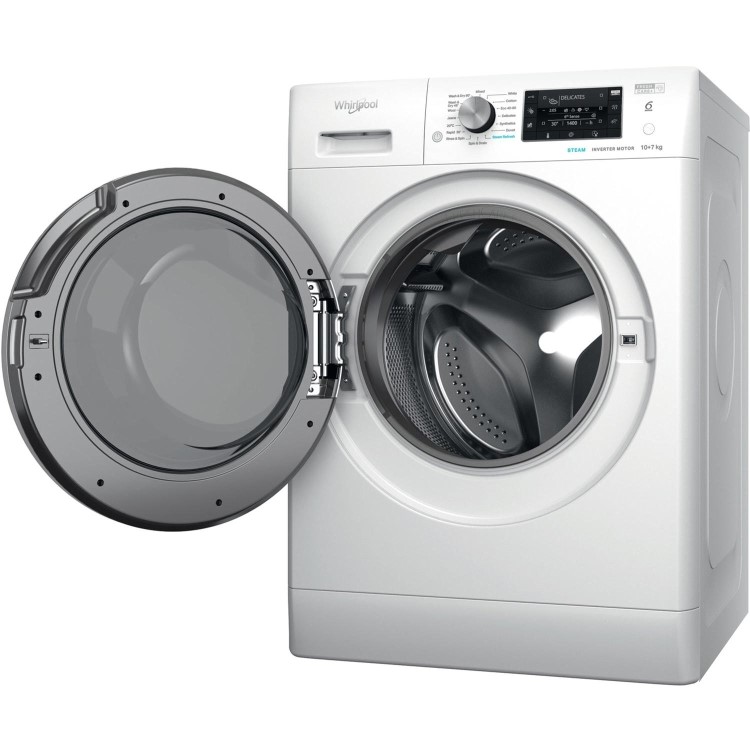 Whirlpool 6th sense 10kg Wash 7kg Dry 1400rpm Washer Dryer - White