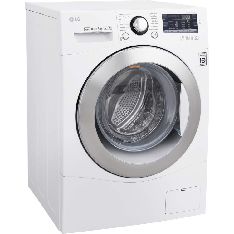 LG FH4A8TDN2 Direct Drive 8kg 1400rpm Freestanding Washing Machine - White