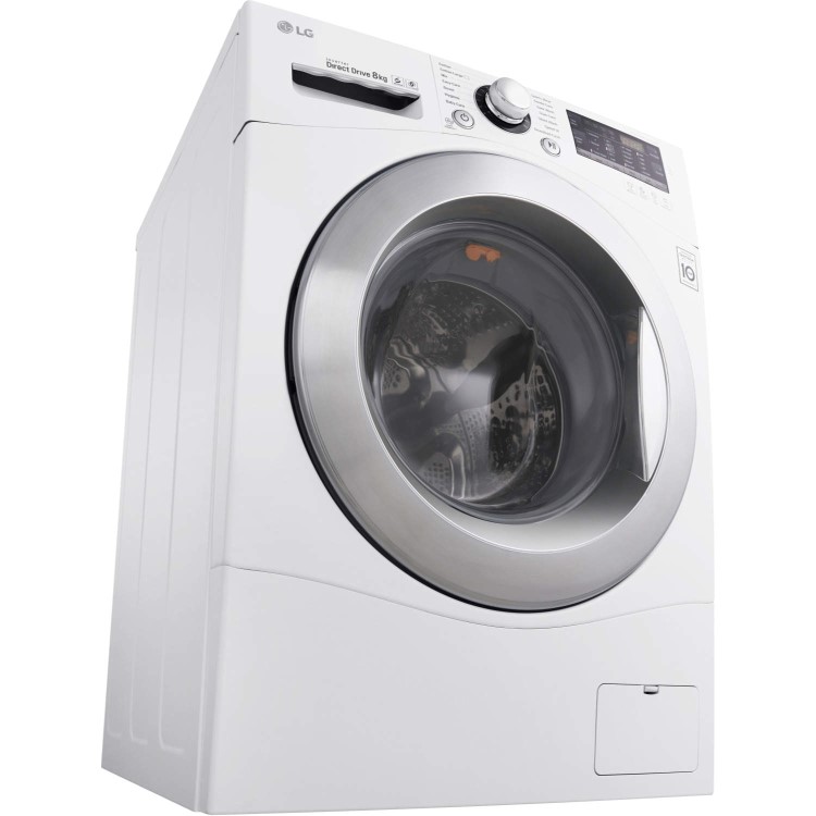 LG FH4A8TDN2 Direct Drive 8kg 1400rpm Freestanding Washing Machine - White