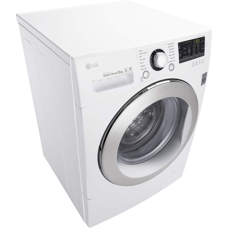 LG FH4A8TDN2 Direct Drive 8kg 1400rpm Freestanding Washing Machine - White