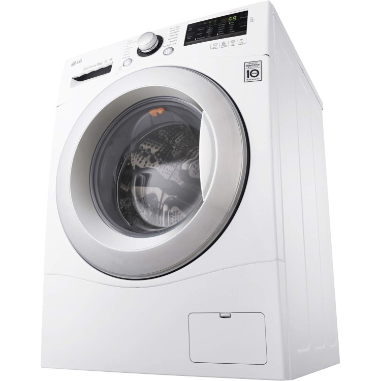 LG FH4A8TDN2 Direct Drive 8kg 1400rpm Freestanding Washing Machine - White