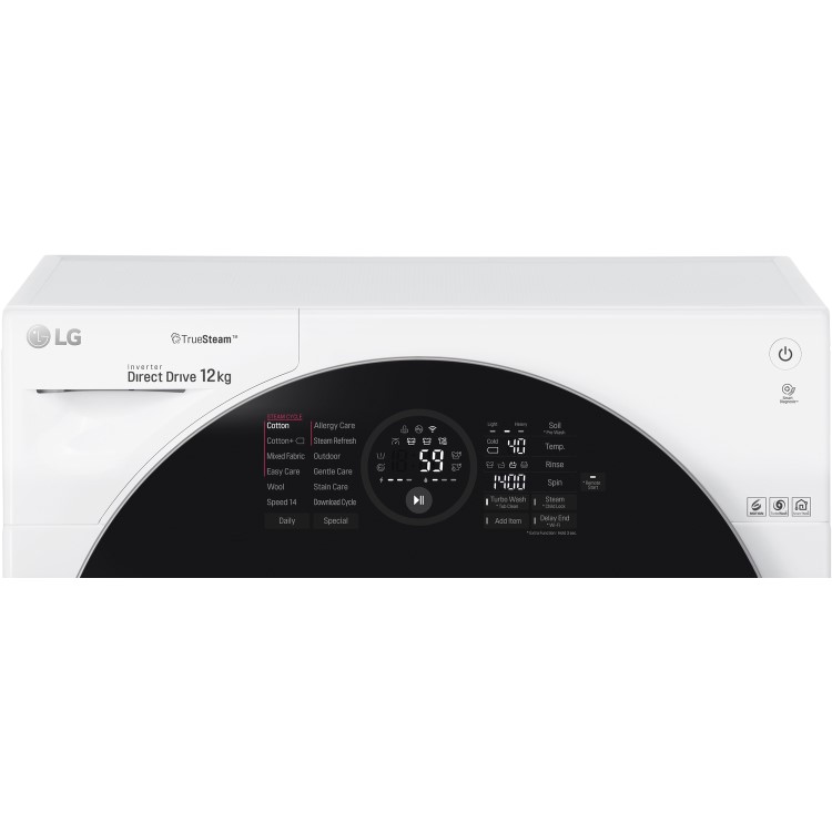 LG 12kg 1400rpm Freestanding Washing Machine - White