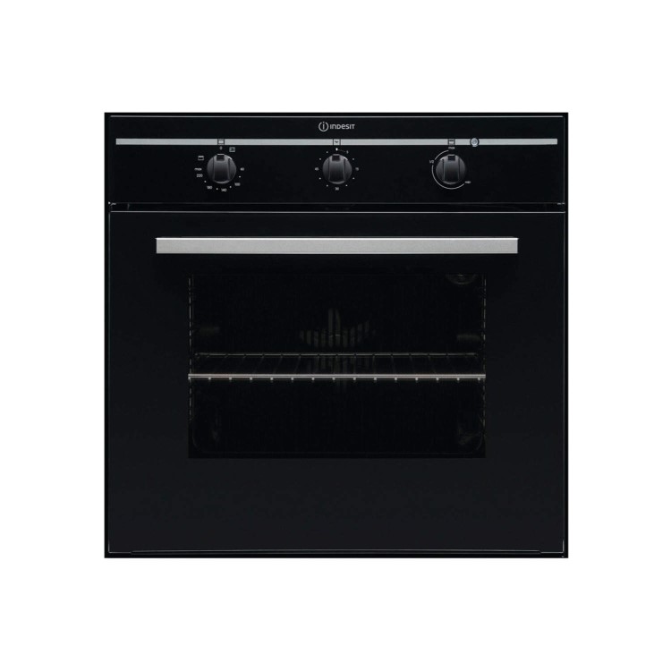 Indesit FIM31KABK Fanned Electric Built In Single Oven in Black