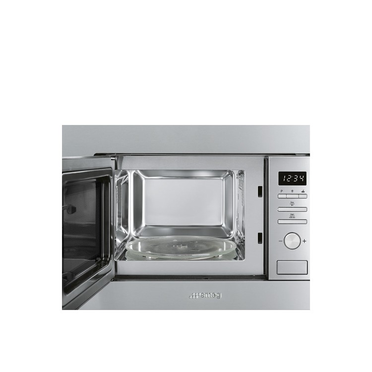 Smeg Built-In Microwave with Grill - Stainless Steel