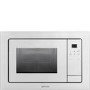 Smeg FMI120B1 Linea 20L Built-in Microwave Oven With Grill - White