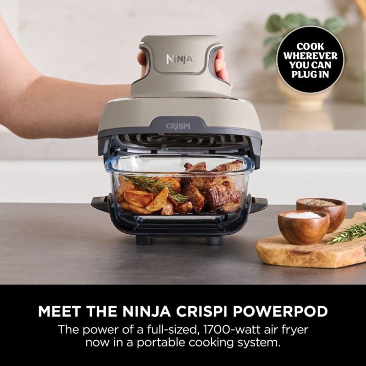 Ninja CRISPi 4-in1 Portable Air Fryer - Stone