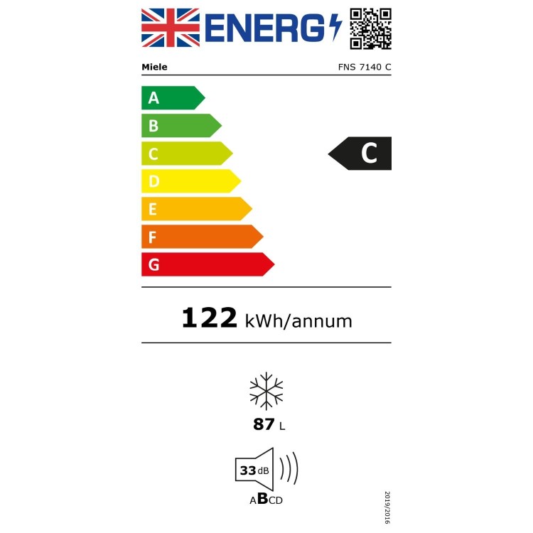 Miele 87 Litre Integrated In-Column Freezer