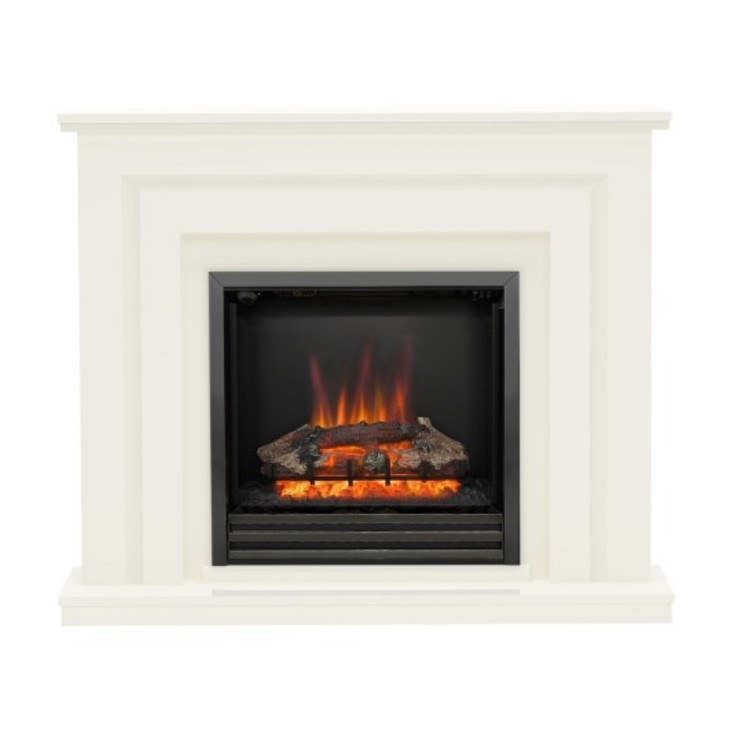 Be Modern Whitham Soft White Electric Fireplace Suite 48 Inch