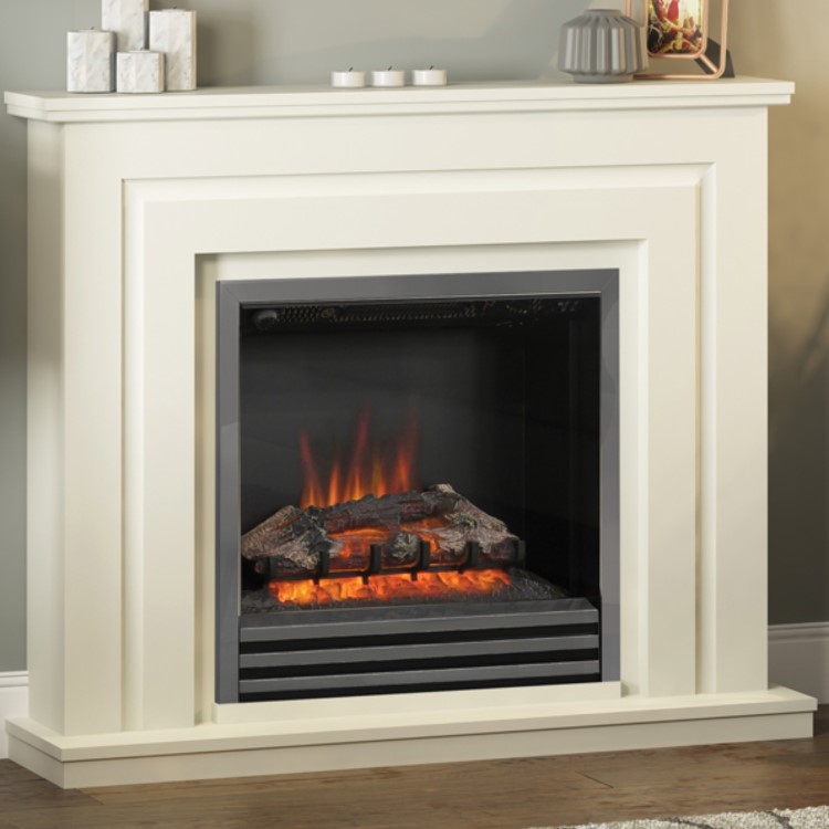 Be Modern Whitham Soft White Electric Fireplace Suite 48 Inch