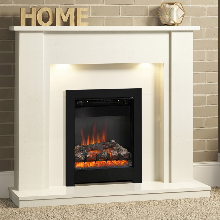 Be Modern 16" Black Inset Electric Fire - Athena