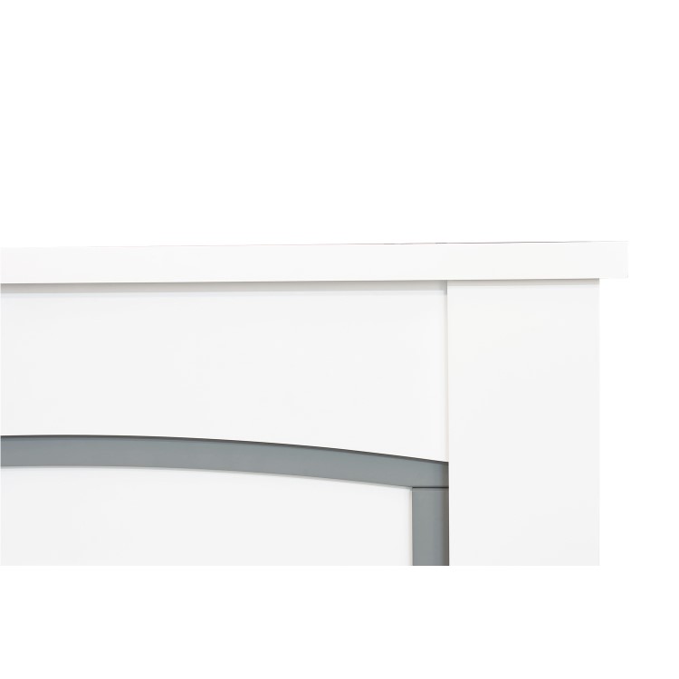 Adam Chilton Fireplace in Pure White and Grey 39 Inch - Surround Only