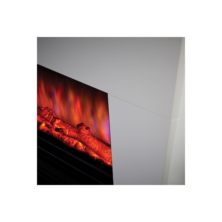 Suncrest Raby White Electric Fireplace Suite