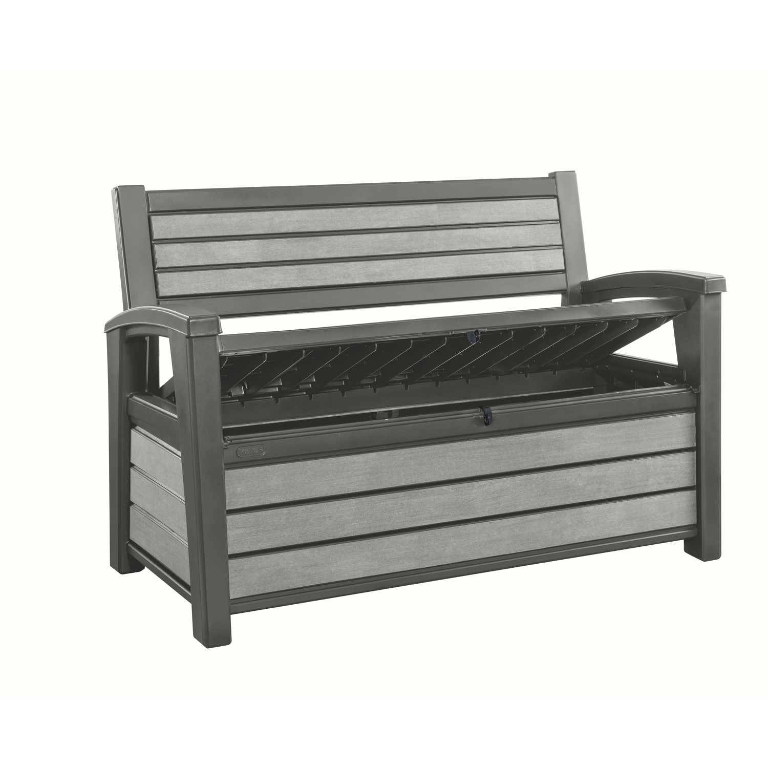 Hudson Duotech Wooden Outdoor Storage Bench in Grey FOL101388 | eBay