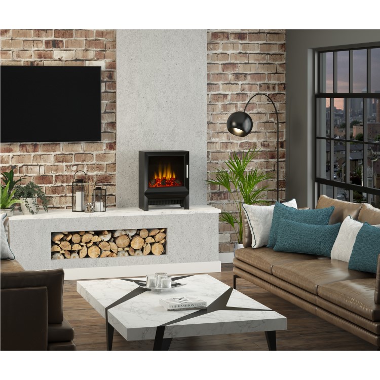 Be Modern Flare Qube Black Freestanding Electric Stove