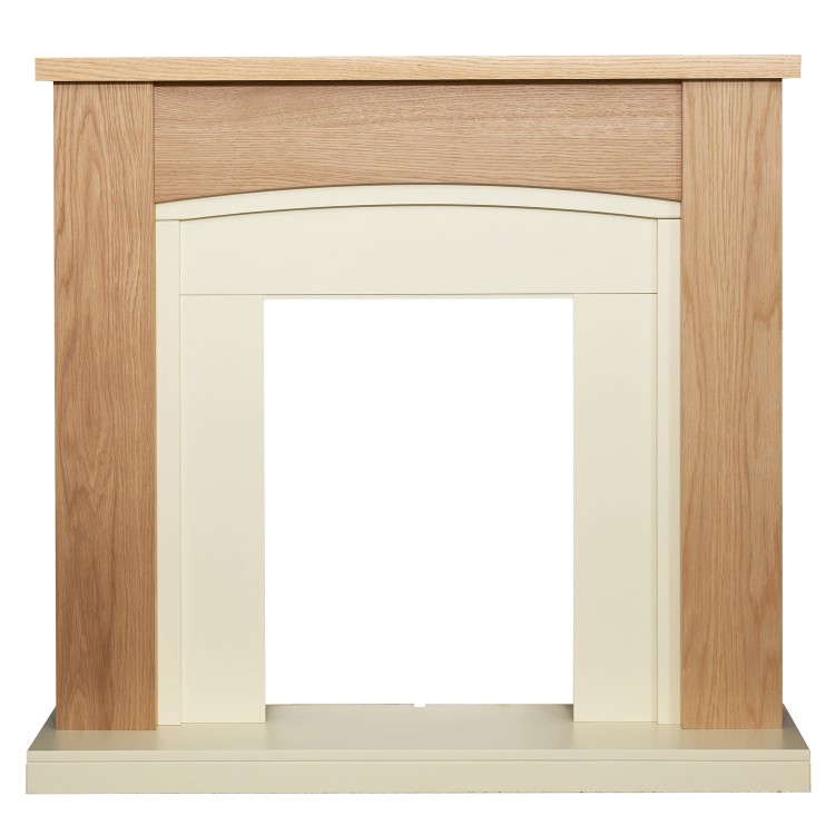 Adam Chilton Oak and Cream Fireplace 39 Inch - Surround Only